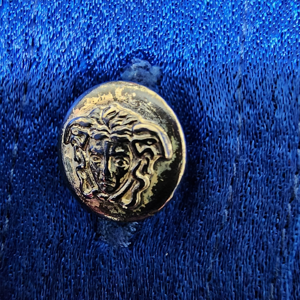 Versace Blue Button Down Shirt - image 6